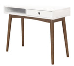 Bradenton White/Walnut Wood Writing Desk