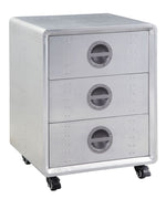 Brancaster Aluminum Metal 3-Drawer Cabinet