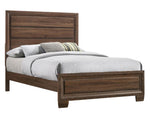 Brandon Medium Warm Brown Wood Full Panel Bed