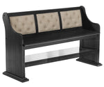 Brava Beige/Grey Wood Counter Height Bench