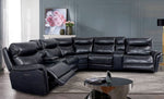 Braylee 7Pc Dark Navy Power Recliner Sectional