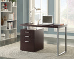 Brennan Cappuccino Wood Office Desk