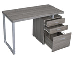 Brennan Weathered Grey Wood Office Desk