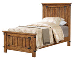 Brenner Rustic Honey Wood Twin Panel Bed