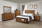 Brenner Rustic Honey Wood 8-Drawer Dresser