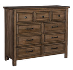 Brevard Light Brown Wood 9-Drawer Dresser