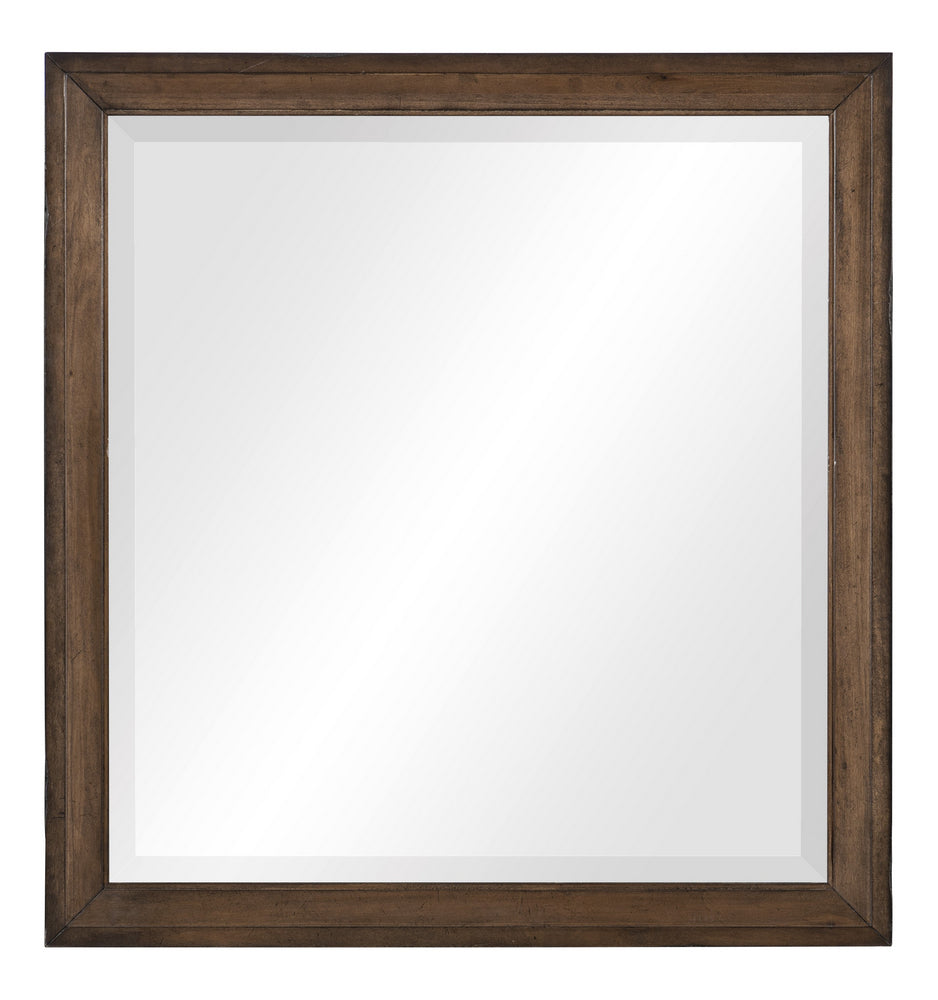 Brevard Light Brown Wood Dresser Mirror