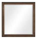 Brevard Light Brown Wood Dresser Mirror