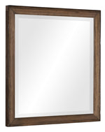 Brevard Light Brown Wood Dresser Mirror