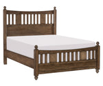 Brevard Light Brown Wood King Bed