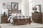 Brevard Light Brown Wood King Bed