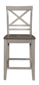 Brightleaf 2 Brown/Light Gray Counter Height Chairs