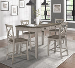 Brightleaf 2 Brown/Light Gray Counter Height Chairs