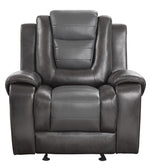 Briscoe 2-Tone Faux Leather Glider Manual Recliner