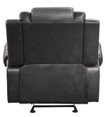 Briscoe 2-Tone Faux Leather Glider Manual Recliner