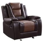 Briscoe Two-Tone Premium Faux Leather Manual Recliner