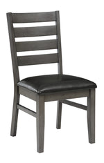 Britney 2 Grey Wood/Cushion Side Chairs