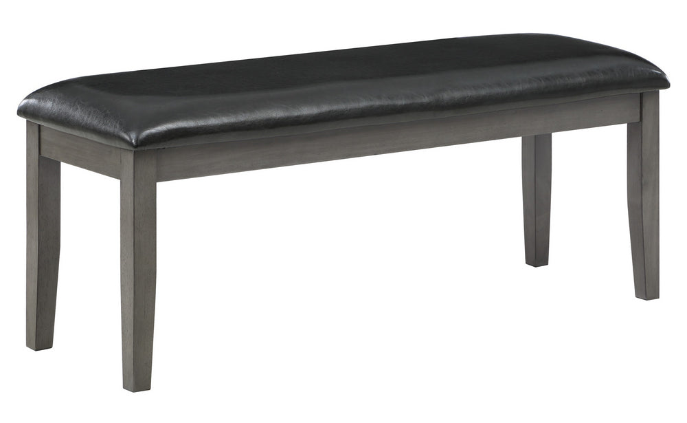 Britney Grey Cushion/Wood Dining Bench