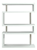 Buck II White Wood Bookshelf