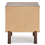 Calverson Mocha Wood 1-Drawer Nightstand