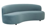 Cannellini Bluestone Velvet Sofa (Oversized)