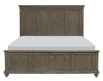 Cardano Driftwood Light Brown Wood King Bed