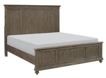 Cardano Driftwood Light Brown Wood King Bed