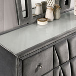 Carissa Gray Fabric Upholstered Dresser