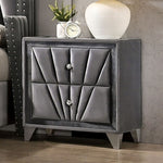 Carissa Gray Fabric Upholstered Nightstand