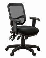 Carlotta Black Mesh/Metal Adjustable Office Chair