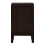 Carlton Cappuccino Wood 2-Drawer Nightstand