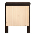 Carlton Cappuccino Wood 2-Drawer Nightstand