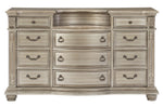 Cavalier Silver Wood 11-Drawer Dresser