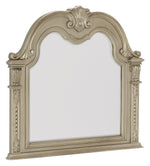 Cavalier Silver Wood Dresser Mirror