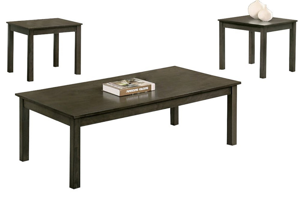 Cecily 3-Pc Gray Wood Table Set