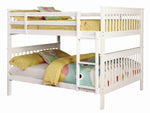 Chapman White Wood Full/Full Bunk Bed