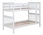 Chapman White Wood Twin/Twin Bunk Bed