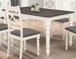 Charlee Ivory/Gray Wood Dining Table