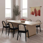 Chelsea Natural Oak Wood Dining Table (Oversized)