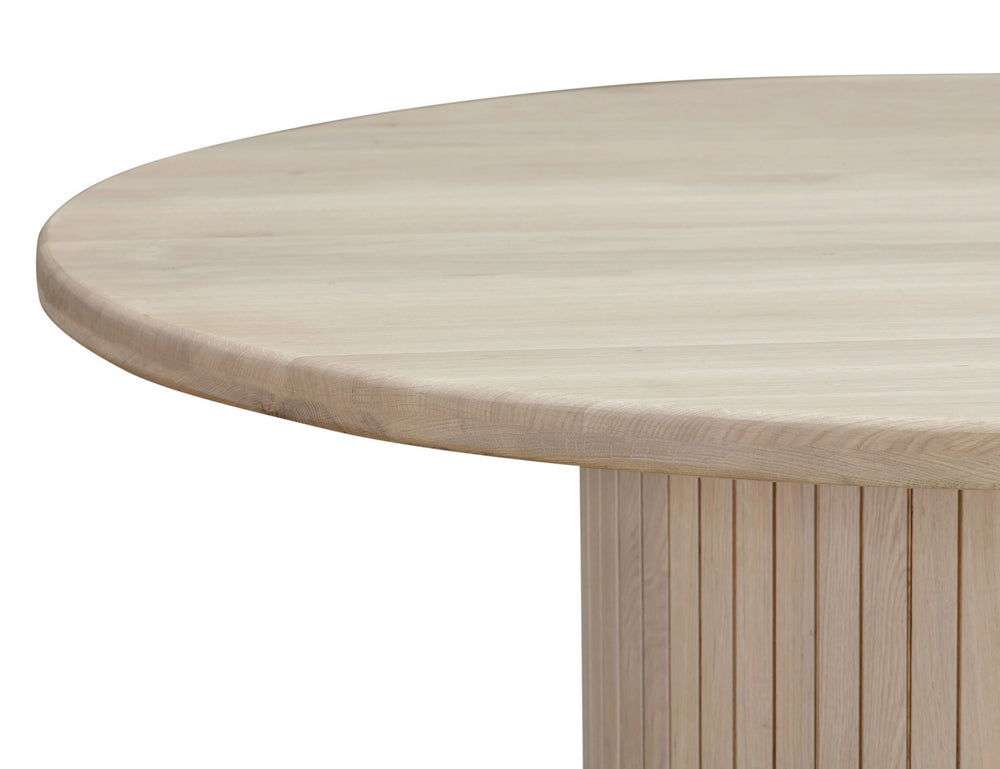 Chelsea Natural Oak Wood Round Dining Table