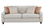 Christine 3-Pc Beige Woven Chenille Sofa Set