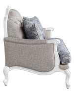 Ciddrenar Blue/Beige Fabric Loveseat