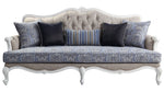 Ciddrenar Blue/Beige Fabric Sofa (Oversized)