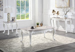 Ciddrenar White Marble/Resin Coffee Table