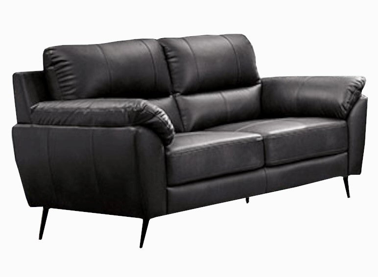 Clarke Gray Leatherette Loveseat