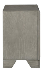 Colchester Driftwood Gray Wood 3-Drawer Nightstand