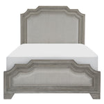 Colchester Driftwood Gray Wood/Gray Fabric King Bed