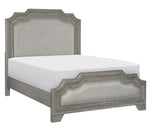 Colchester Driftwood Gray Wood/Gray Fabric King Bed