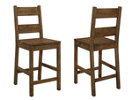 Coleman 5-Pc Rustic Golden Brown Counter Height Table Set