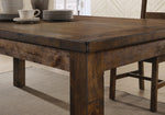 Coleman Rustic Golden Brown Wood Rectangular Dining Table